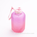 New Motivational Bpa Free sport plastic drinking 2 liter water bottle 2l with time marker straw